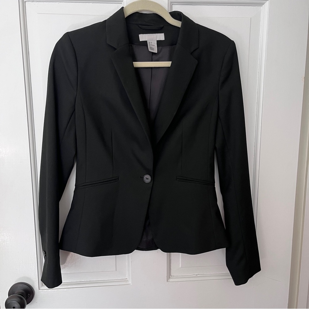 H&M Black Blazer, Size 4